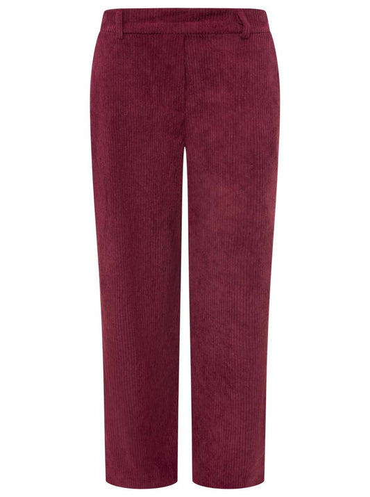 💕 Zwillingsherz Oversize Hose "Cord" Bordeaux