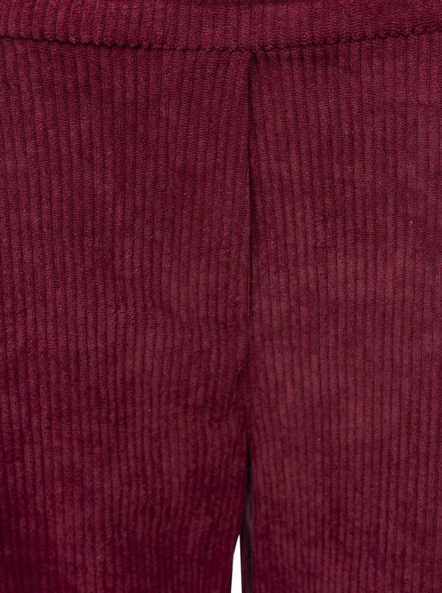 💕 Zwillingsherz Oversize Hose "Cord" Bordeaux