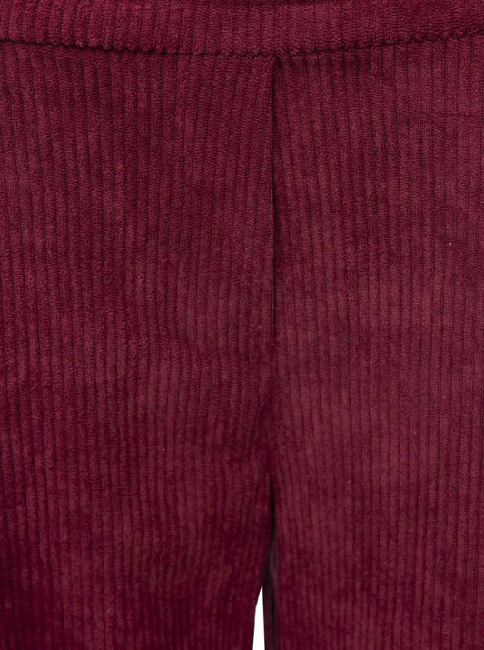 💕 Zwillingsherz Oversize Hose "Cord" Bordeaux