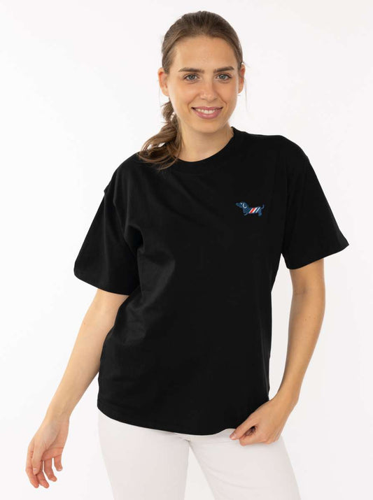 💕 Zwillingsherz Shirt 100 % Cotton "Dackel" Baumwolle Schwarz