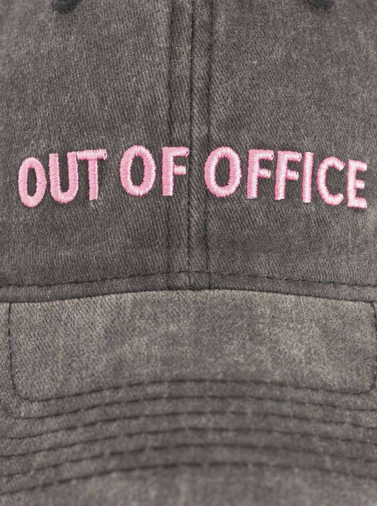 💕 Zwillingsherz Cap "Out of Office" Grau Pink