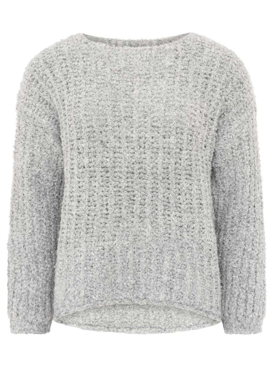 💕 Zwillingsherz Strickpullover "Soft Knit" Grau
