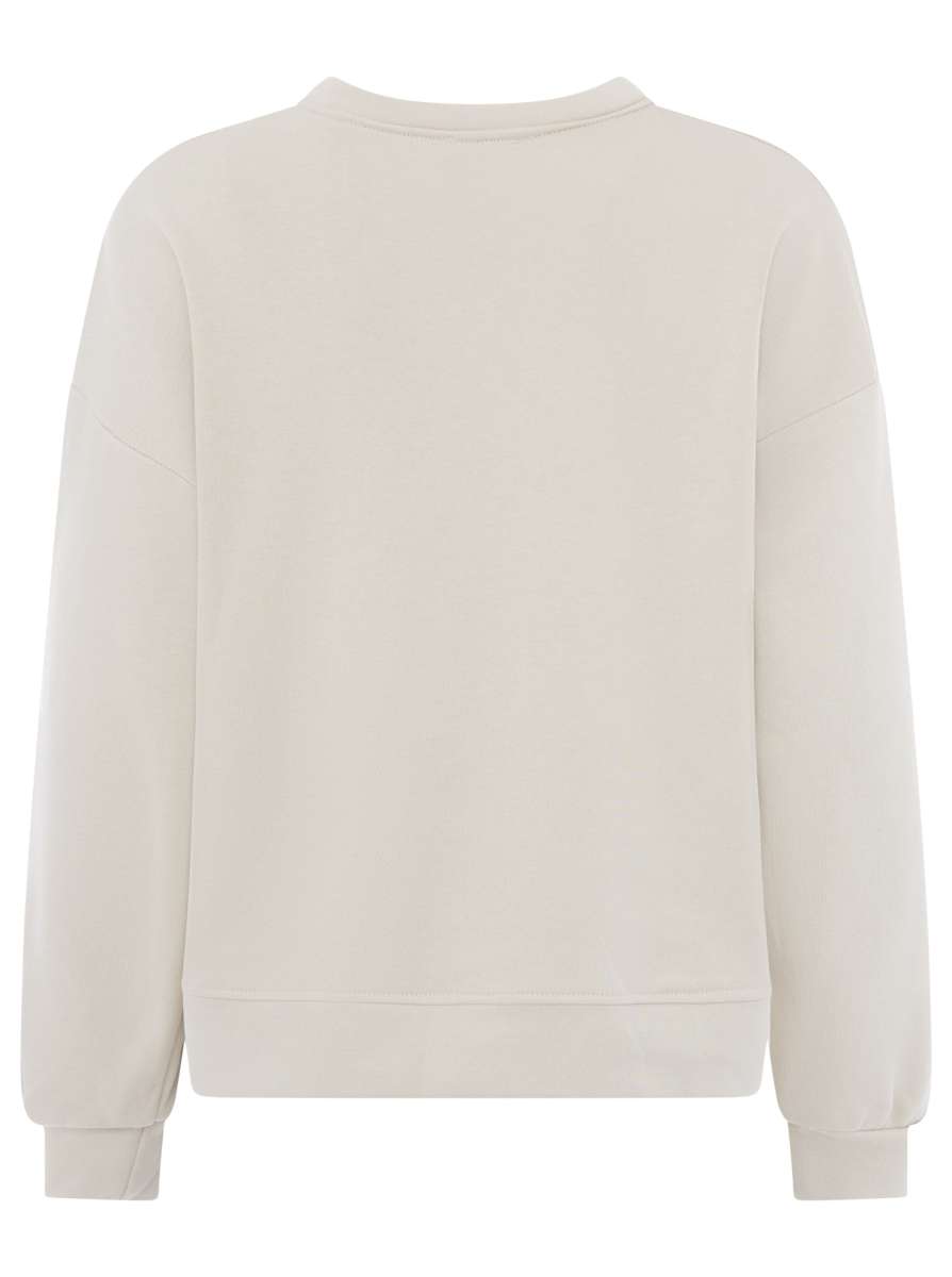 💕 Zwillingsherz Sweatshirt "Patch & Herz" Sweater Hellbeige