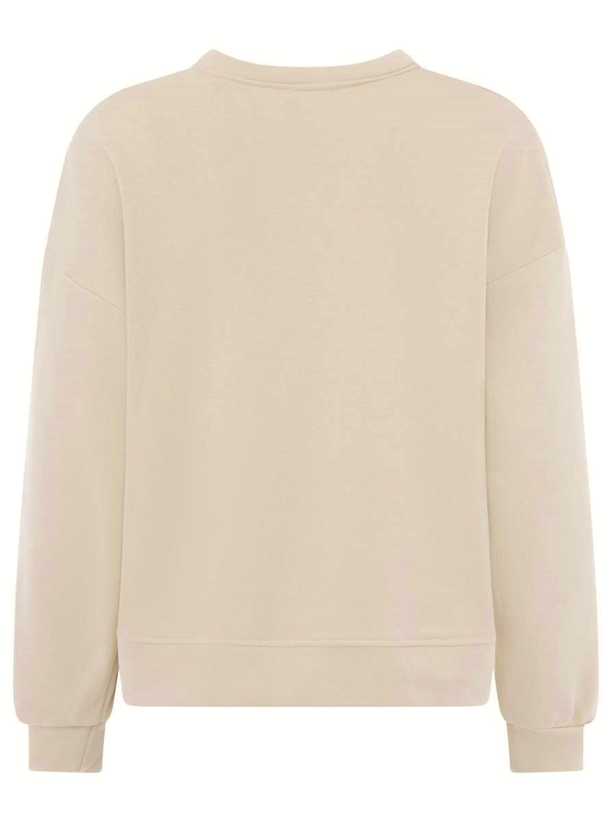 💕 Zwillingsherz Sweatshirt "Patch & Herz" Sweater Hellbeige