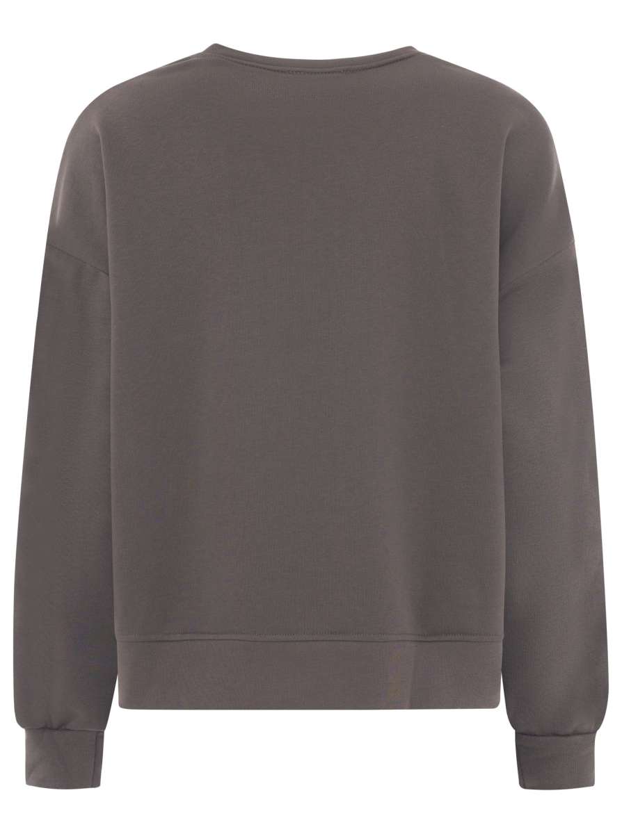 💕 Zwillingsherz Sweatshirt "Patch & Herz" Sweater Taupe