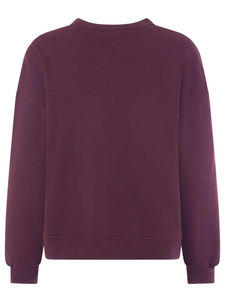 💕 Zwillingsherz Sweatshirt "Patch & Herz" Sweater Bordeaux
