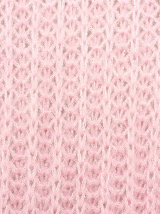 💕 Zwillingsherz Pullover "Große Maschen" Rosa