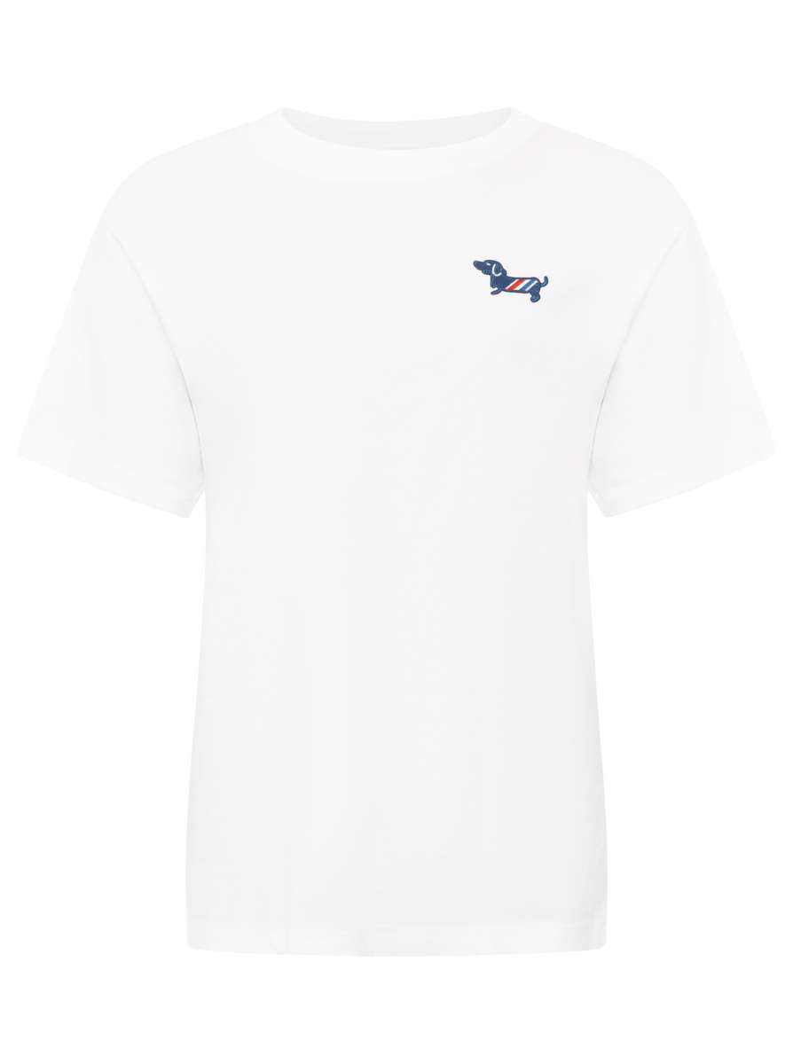 💕 Zwillingsherz Shirt 100 % Cotton "Dackel" Baumwolle Weiß