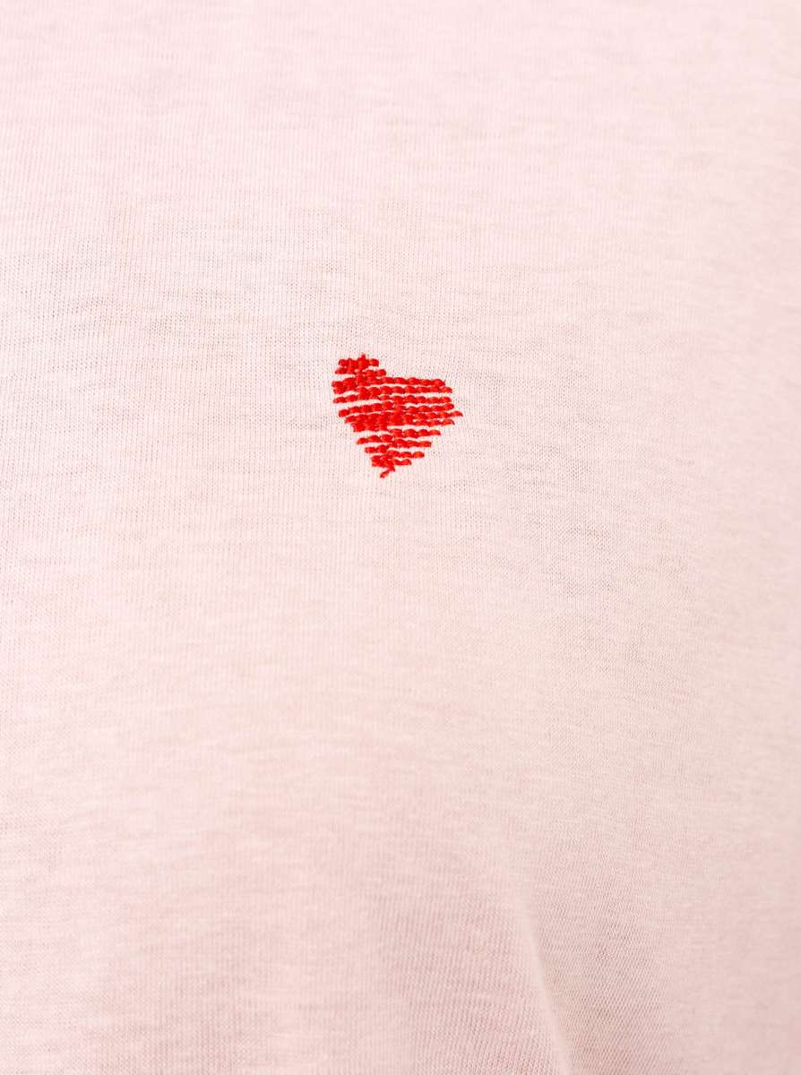 💕 Zwillingsherz Shirt "Herz" Baumwolle Rosa