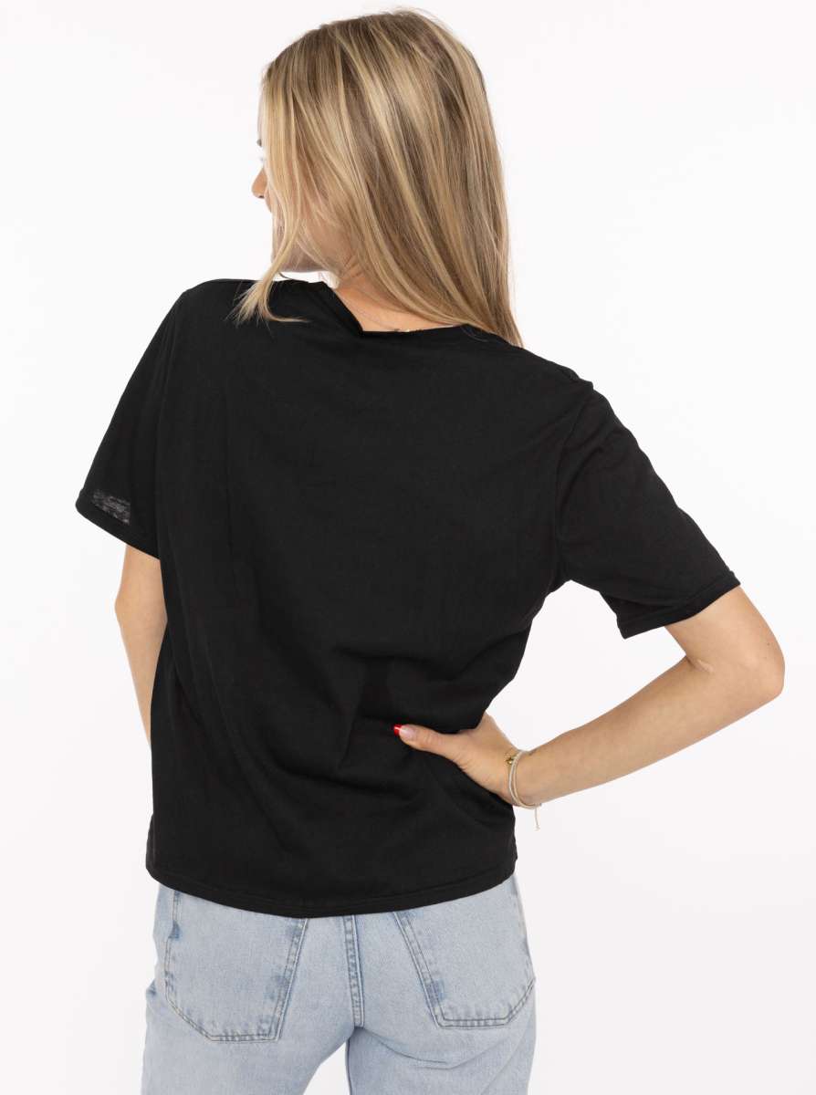 💕 Zwillingsherz Shirt "Herz" Baumwolle Schwarz