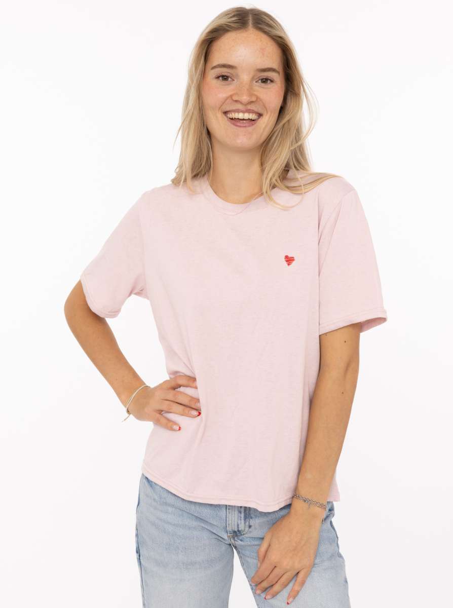 💕 Zwillingsherz Shirt "Herz" Baumwolle Rosa