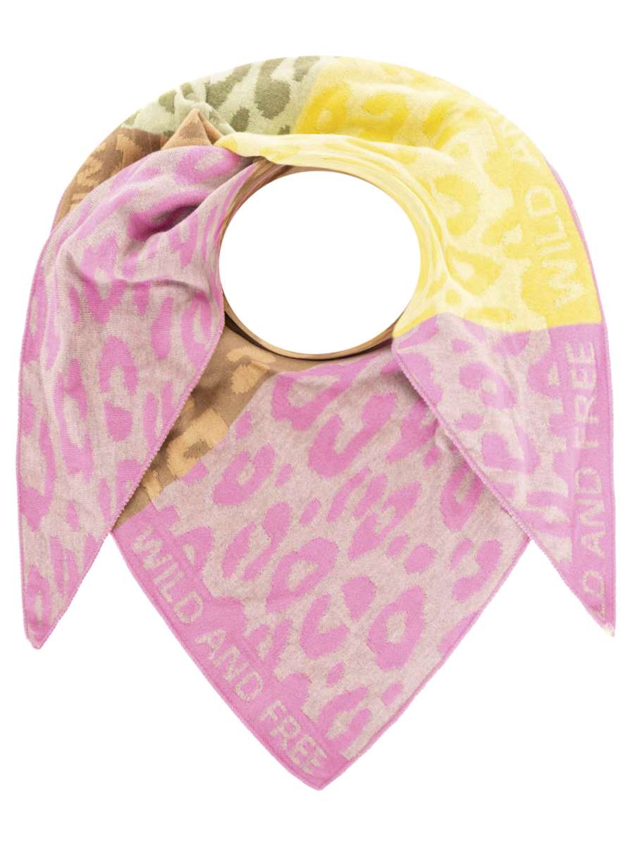 💕 Zwillingsherz Dreieckstuch "Leo Block" Baumwolle