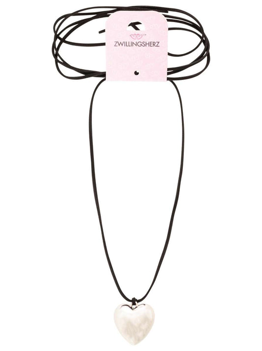 💕 Zwillingsherz Kette "Kleines Herz" Silber