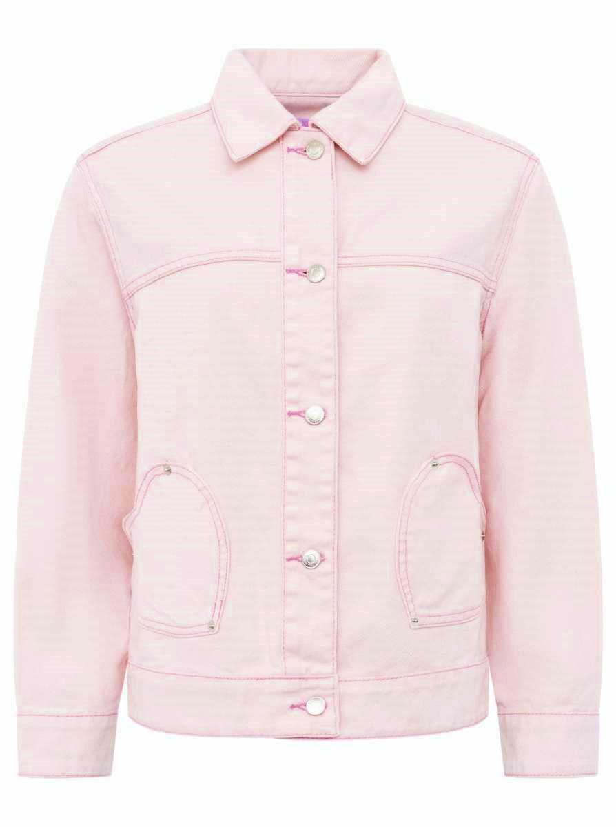 💕 Zwillingsherz Jeansjacke "Herz" Rosa