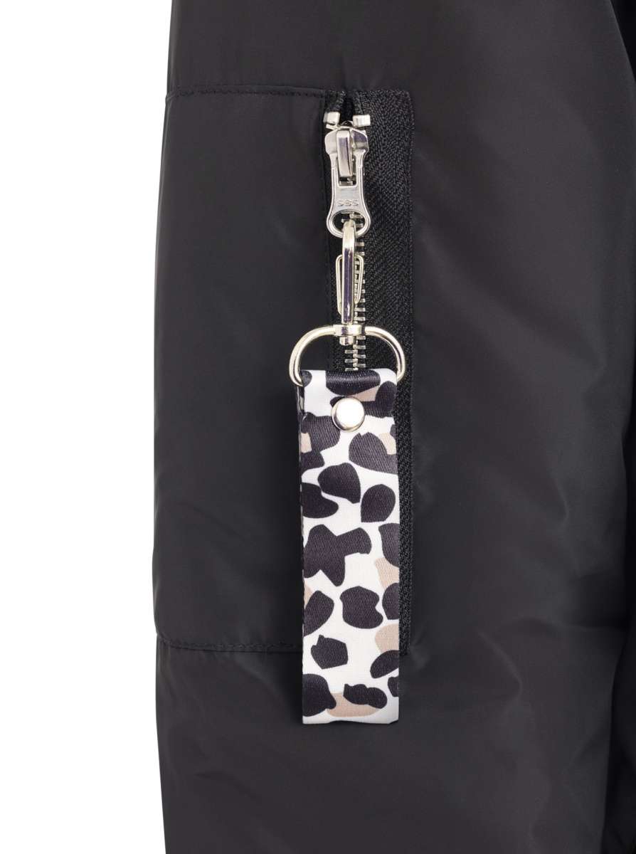 💕 Zwillingsherz Bomberjacke "Wild at Heart" Schwarz