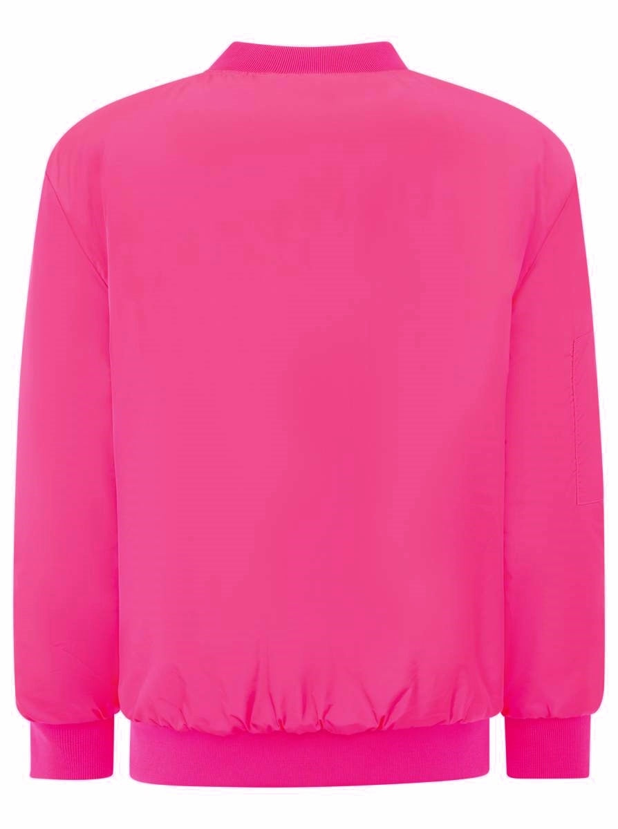 💕 Zwillingsherz Bomberjacke "Happy" Neonpink