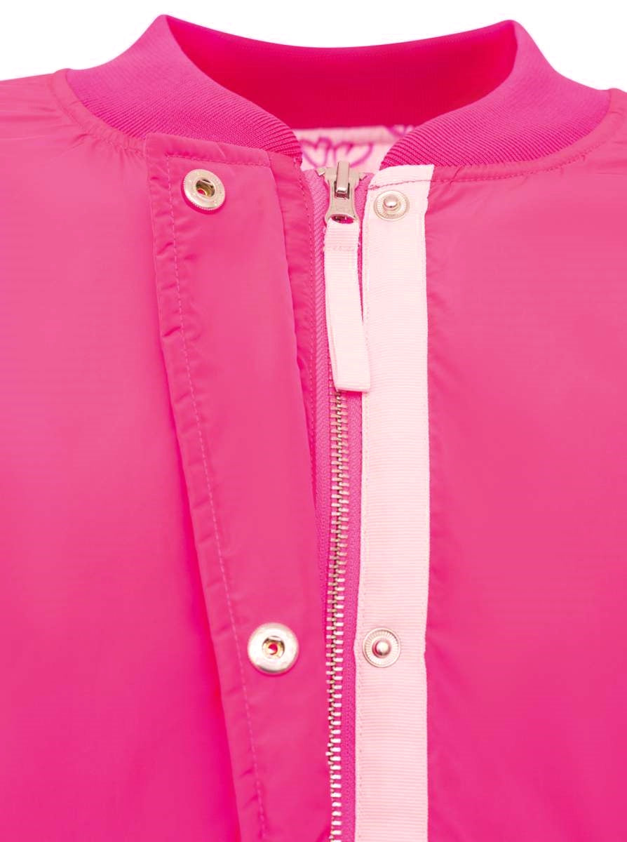 💕 Zwillingsherz Bomberjacke "Happy" Neonpink