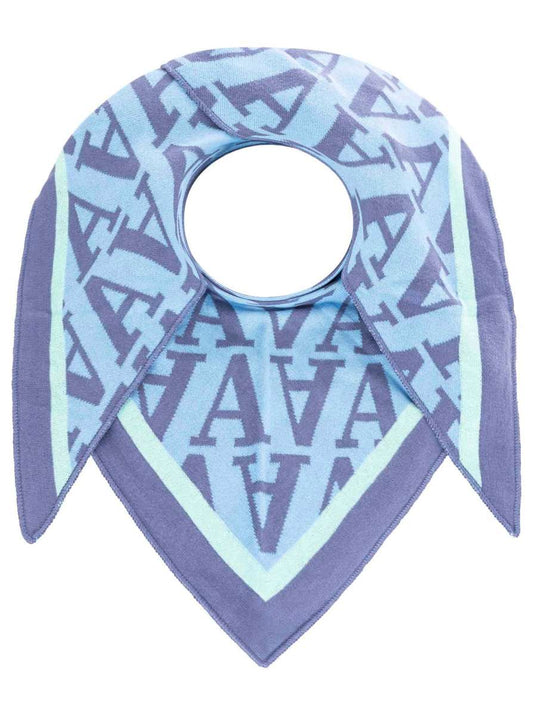 💕 Zwillingsherz Dreieckstuch "A Allover" Baumwolle Jeans