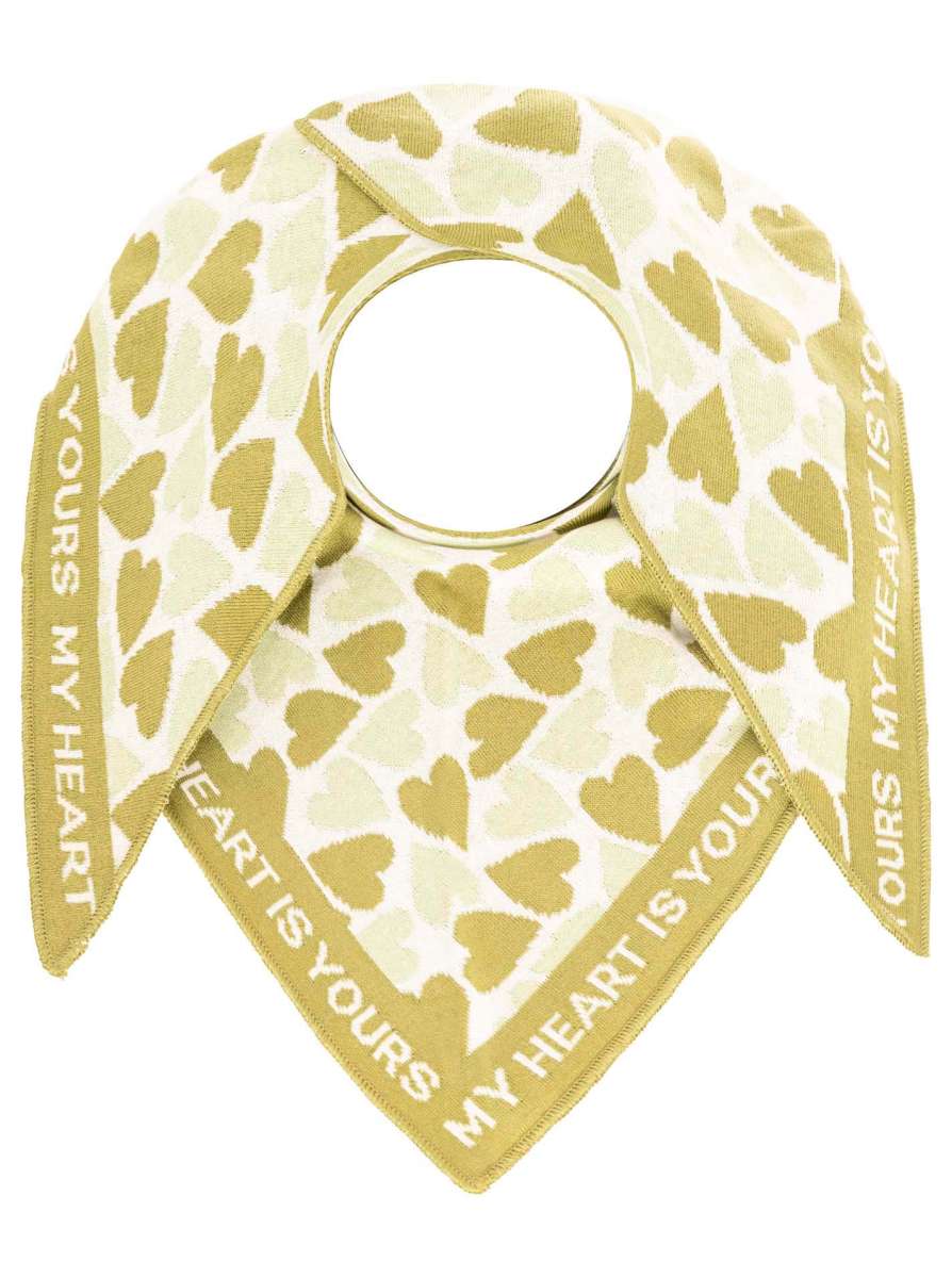 💕 Zwillingsherz Dreieckstuch "My Heart" Baumwolle Mint a