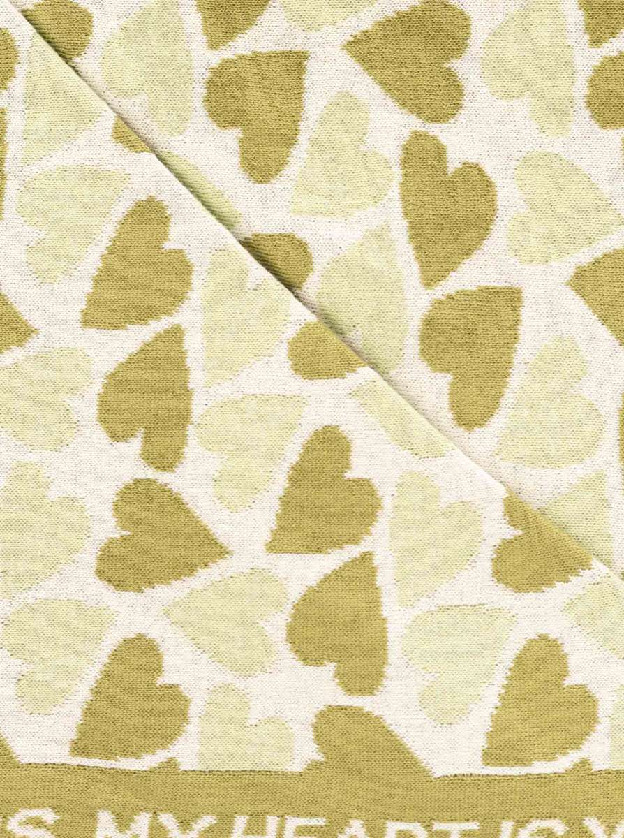 💕 Zwillingsherz Dreieckstuch "My Heart" Baumwolle Mint a