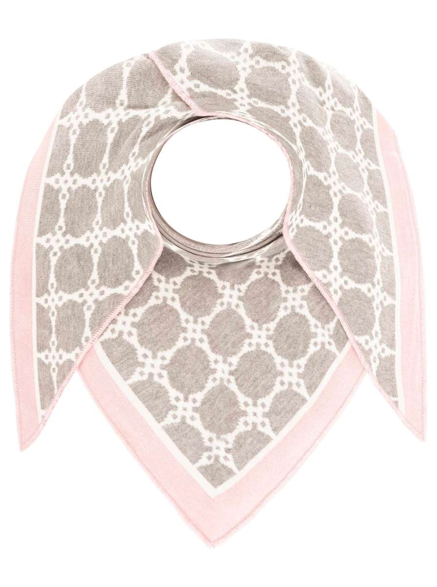 💕 Zwillingsherz Dreieckstuch "High Class" Baumwolle Hellgrau