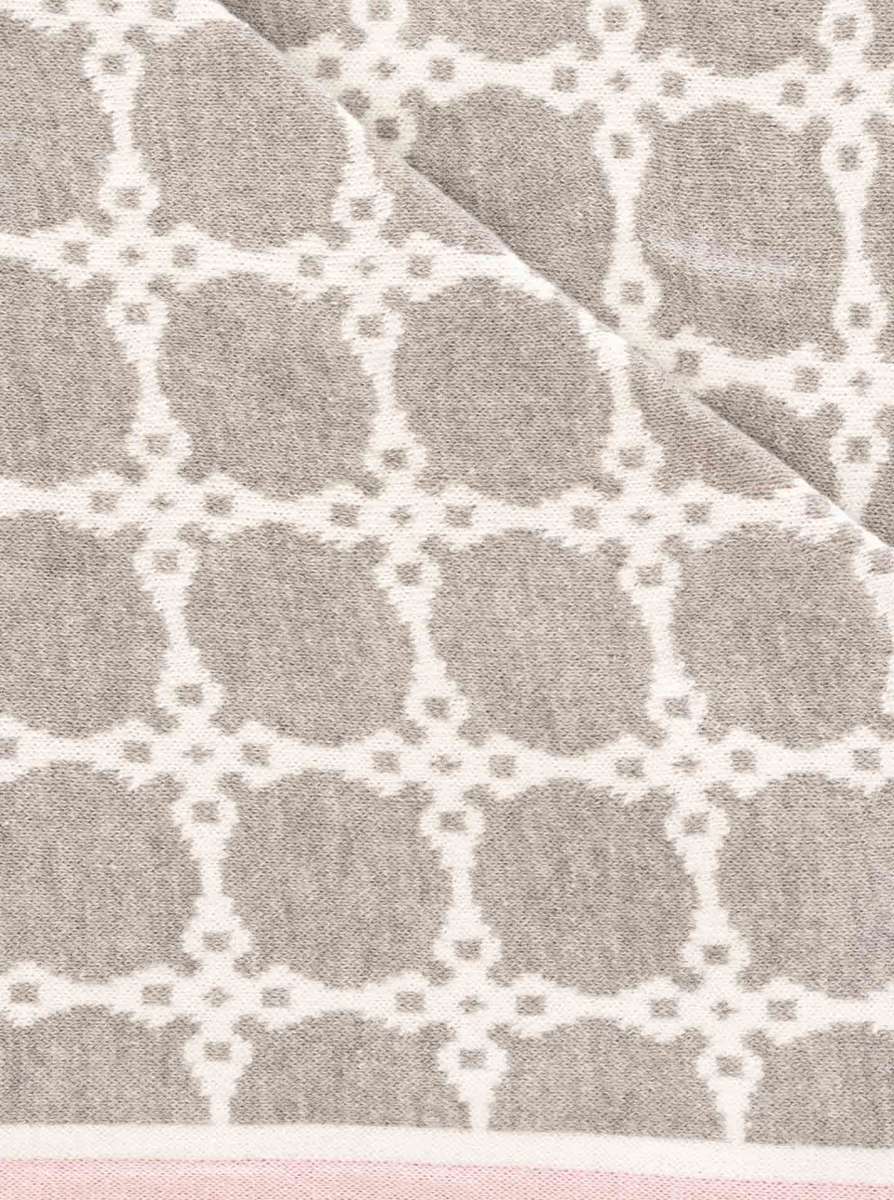 💕 Zwillingsherz Dreieckstuch "High Class" Baumwolle Hellgrau