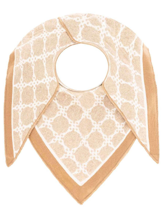 💕 Zwillingsherz Dreieckstuch "High Class" Baumwolle Beige