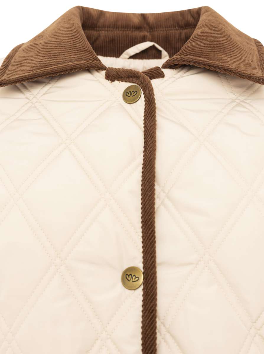 💕 Zwillingsherz Steppjacke "Classic" Hellbeige