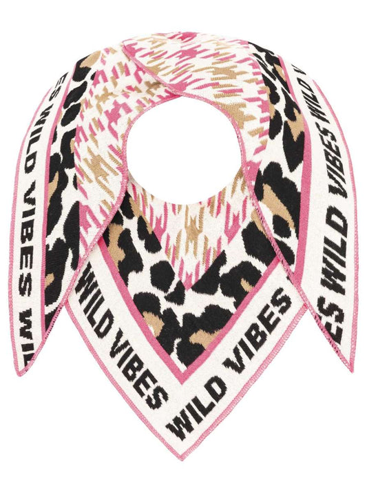 💕 Zwillingsherz Dreieckstuch "Leo Hahnentritt" Baumwolle Pink