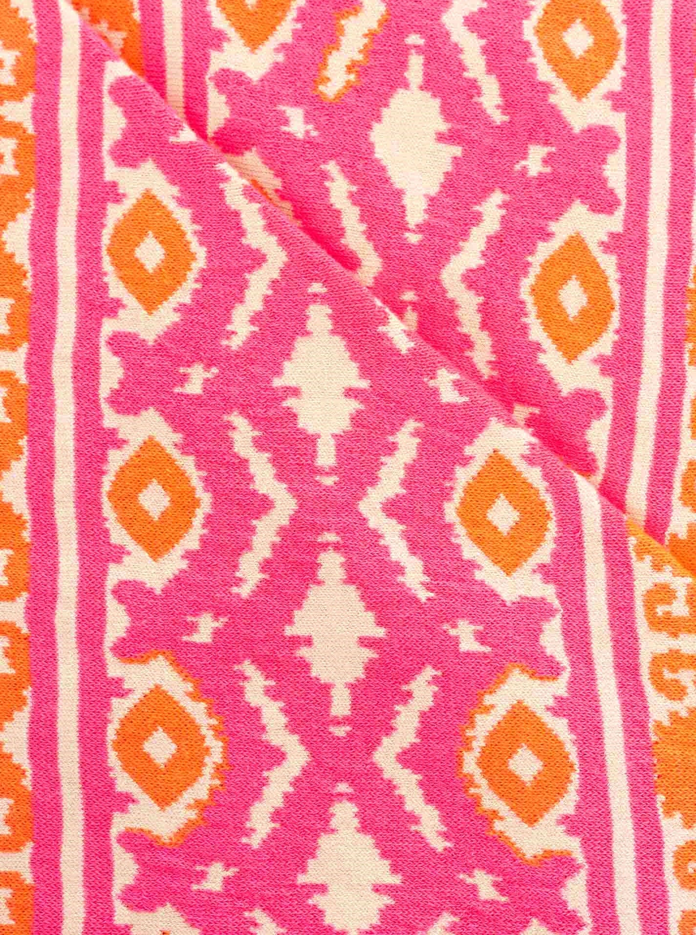 💕 Zwillingsherz Dreieckstuch "Sommer Gefühl" Bauwolle Pink