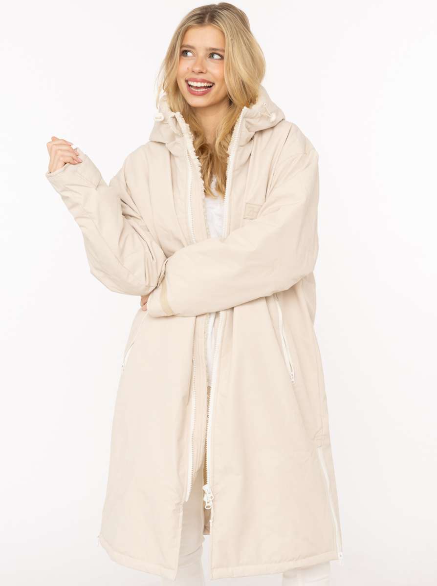 💕 Zwillingsherz Oversize "Windjacke ZH" Windmantel Hellbeige