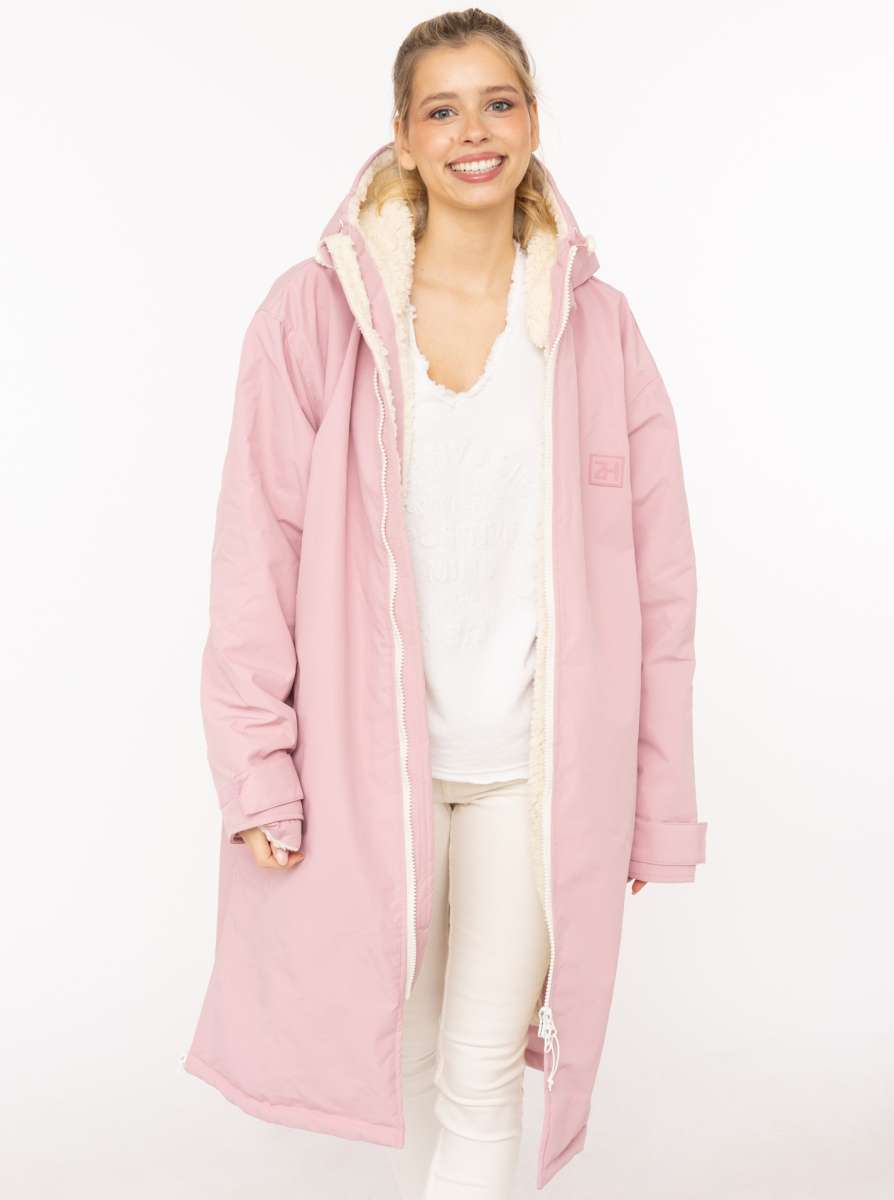 💕 Zwillingsherz Oversize "Windjacke ZH" Windmantel Altrosa