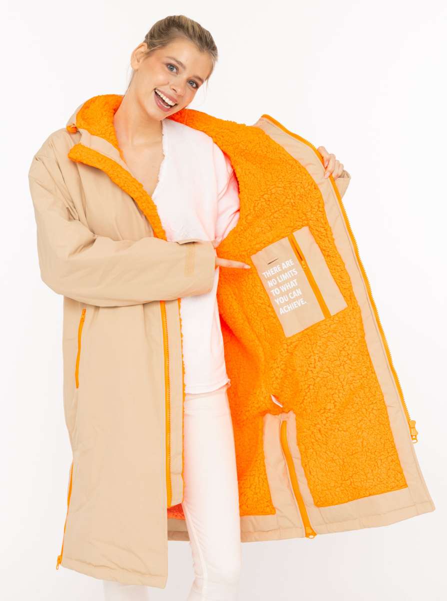 💕 Zwillingsherz Oversize "Windjacke ZH" Windmantel Beige