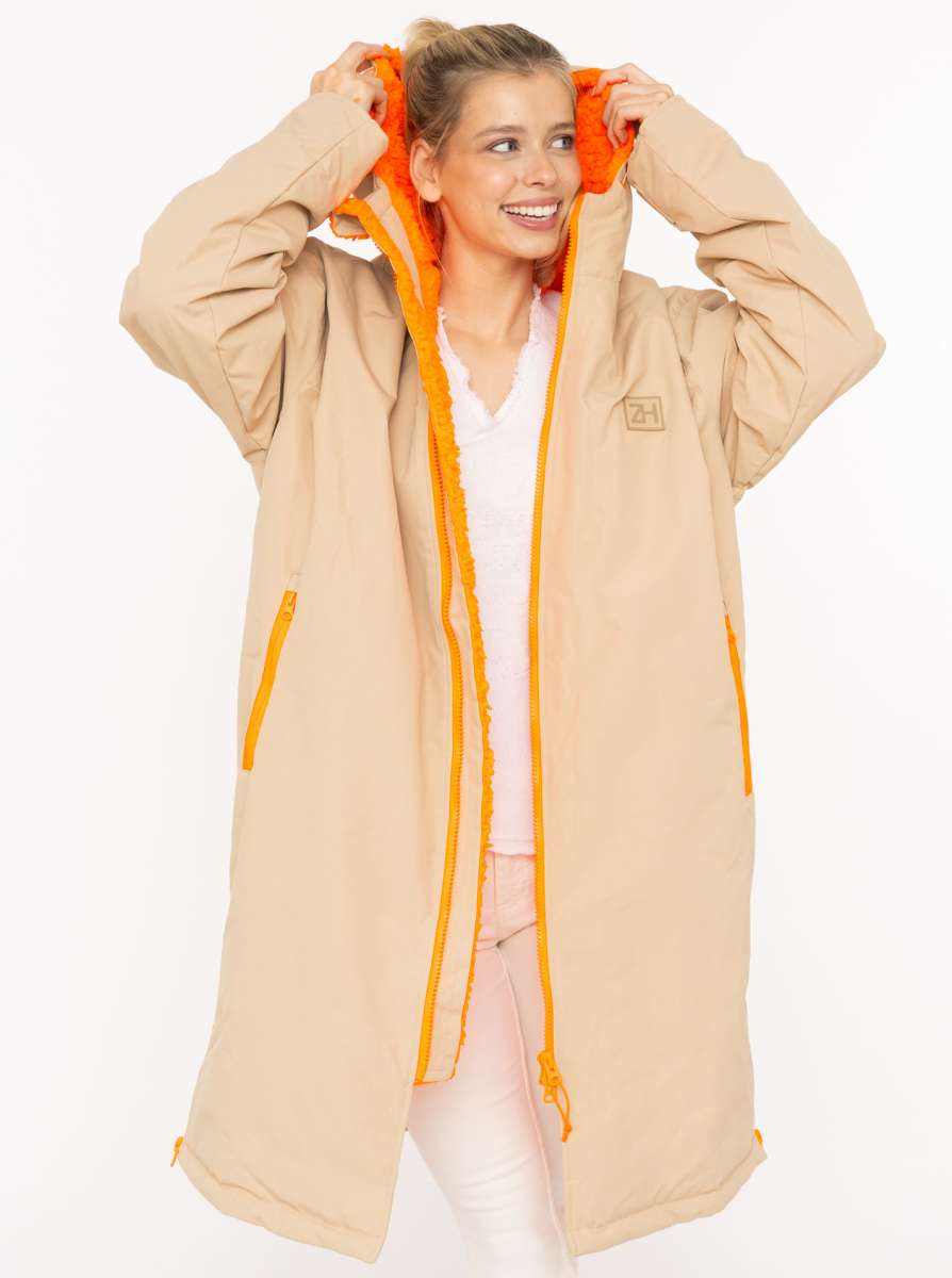 💕 Zwillingsherz Oversize "Windjacke ZH" Windmantel Beige