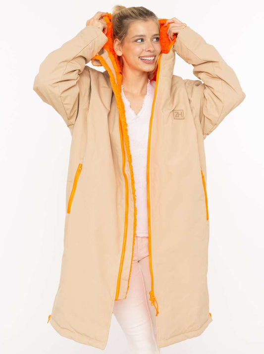 💕 Zwillingsherz Oversize "Windjacke ZH" Windmantel Beige