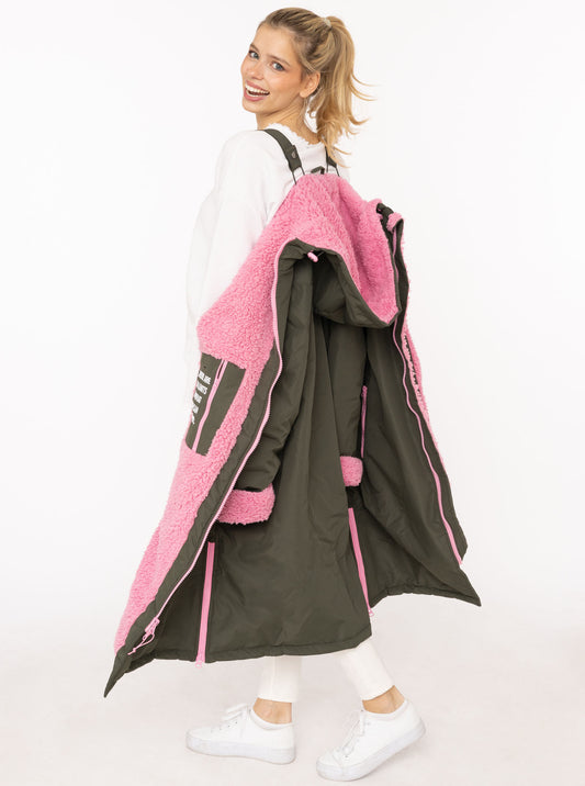 💕 Zwillingsherz Oversize "Windjacke ZH" Windmantel Khaki