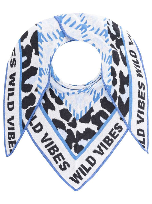 💕 Zwillingsherz Dreieckstuch "Leo Hahnentritt" Baumwolle Blau