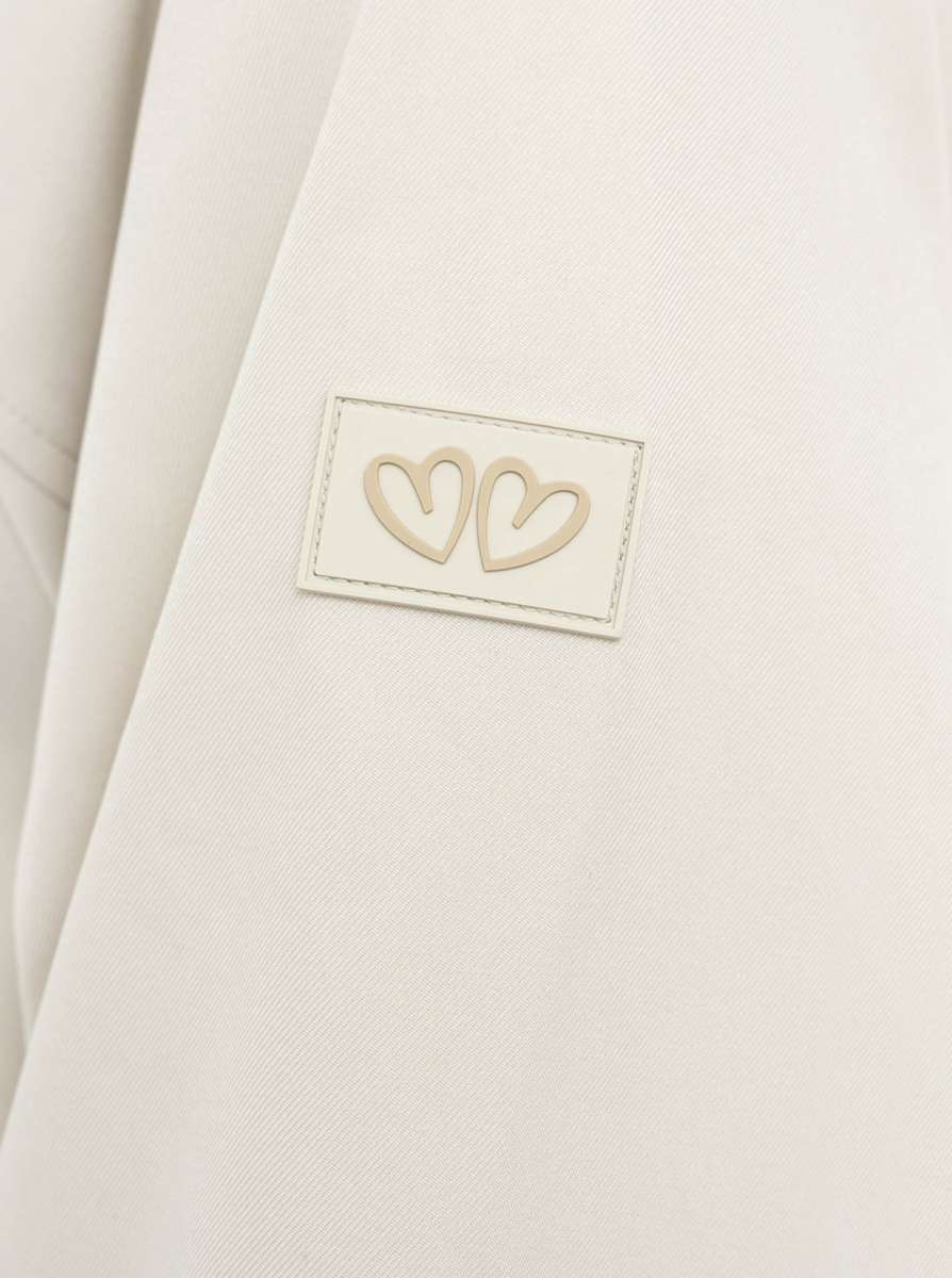 💕 Zwillingsherz Parka "Keep Smiling" Creme