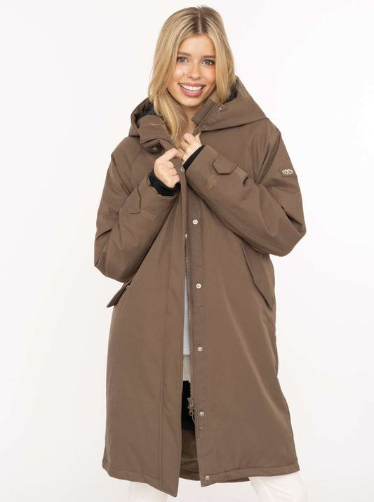 💕 Zwillingsherz Parka "Keep Smiling" Taupe