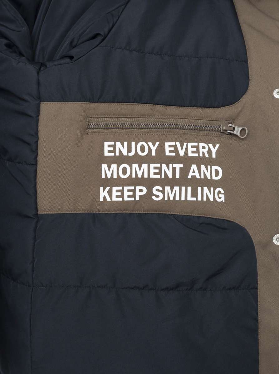 💕 Zwillingsherz Parka "Keep Smiling" Taupe