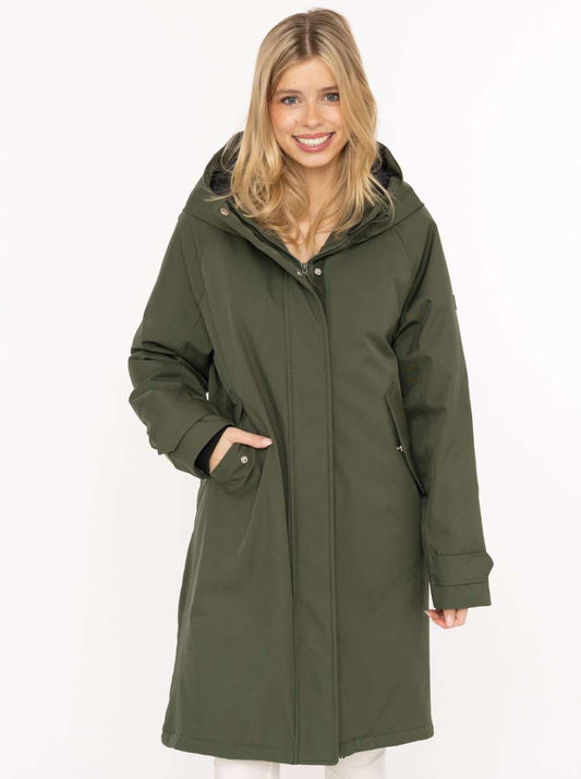 💕 Zwillingsherz Parka "Keep Smiling" Khaki