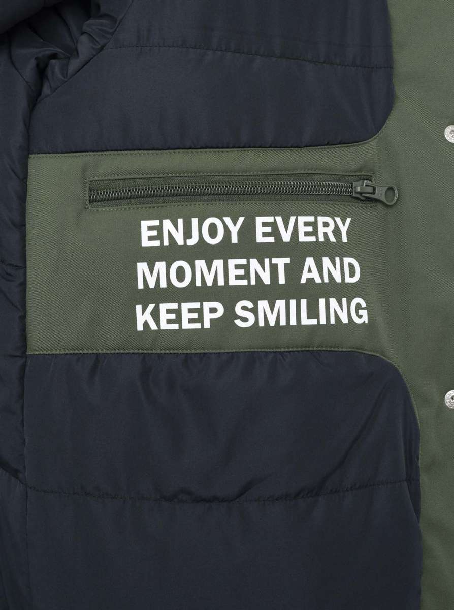 💕 Zwillingsherz Parka "Keep Smiling" Khaki
