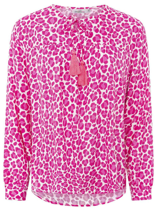 💕 Zwillingsherz Bluse "Classic Leo" 100 % Viskose Pink