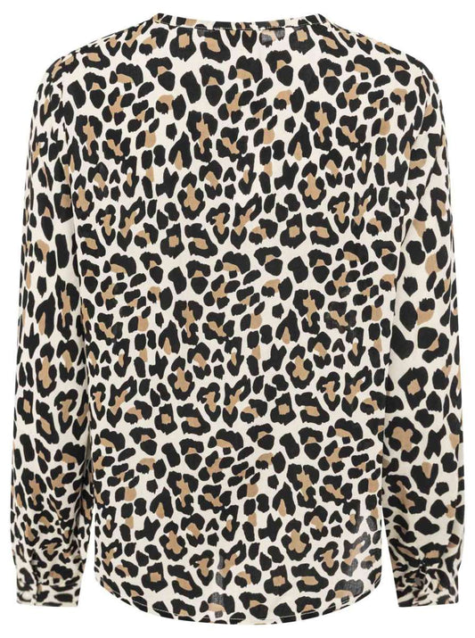 💕 Zwillingsherz Bluse "Classic Leo" 100 % Viskose Beige