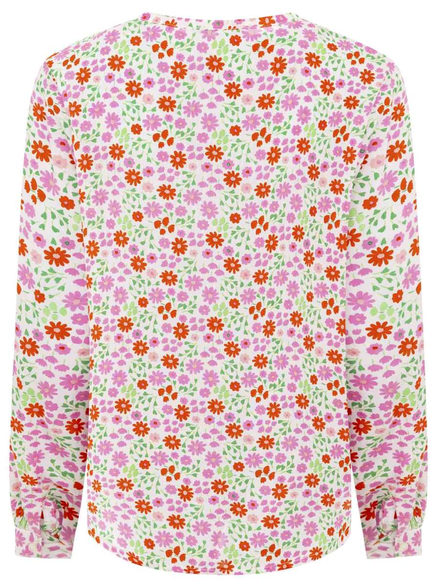 💕 Zwillingsherz Bluse "Mille Fleur" 100 % Viskose Pink