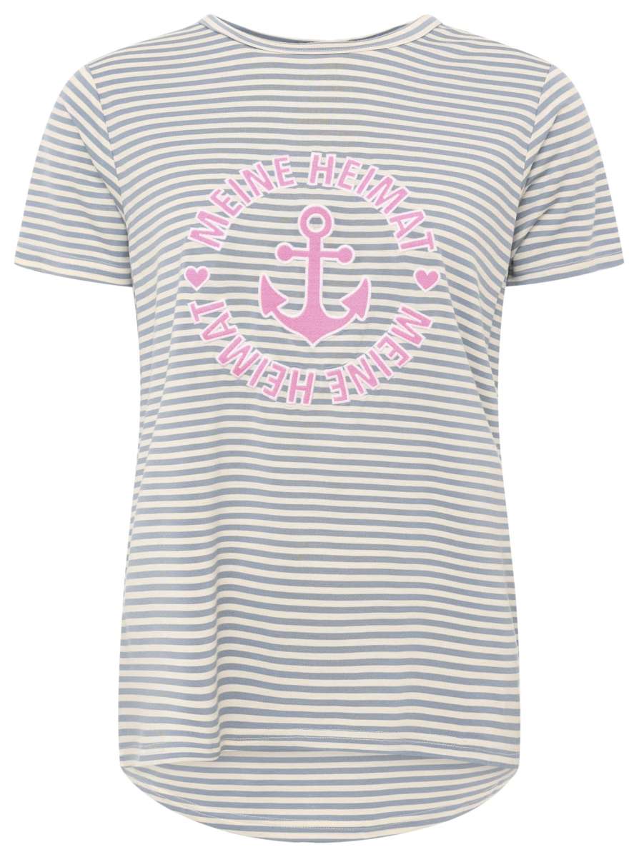 💕 Zwillingsherz Shirt "Heimat Anker" Jeansblau