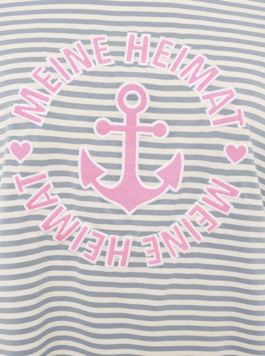 💕 Zwillingsherz Shirt "Heimat Anker" Jeansblau
