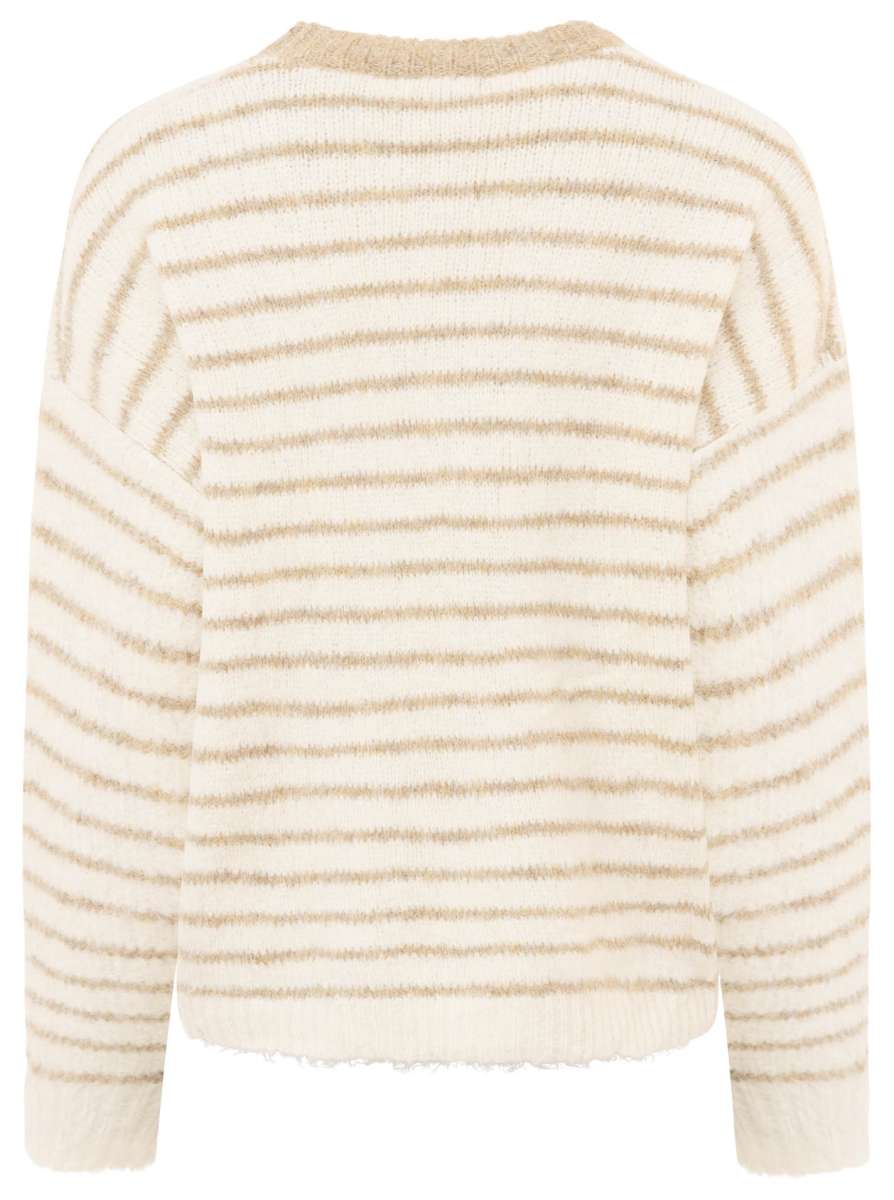 💕 Zwillingsherz Pullover "Lemons" Rundhals Viskose Beige