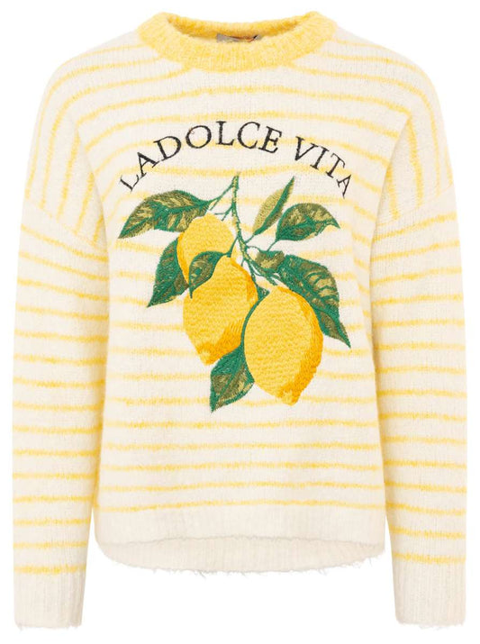 💕 Zwillingsherz Pullover "Lemons" Rundhals Viskose Gelb