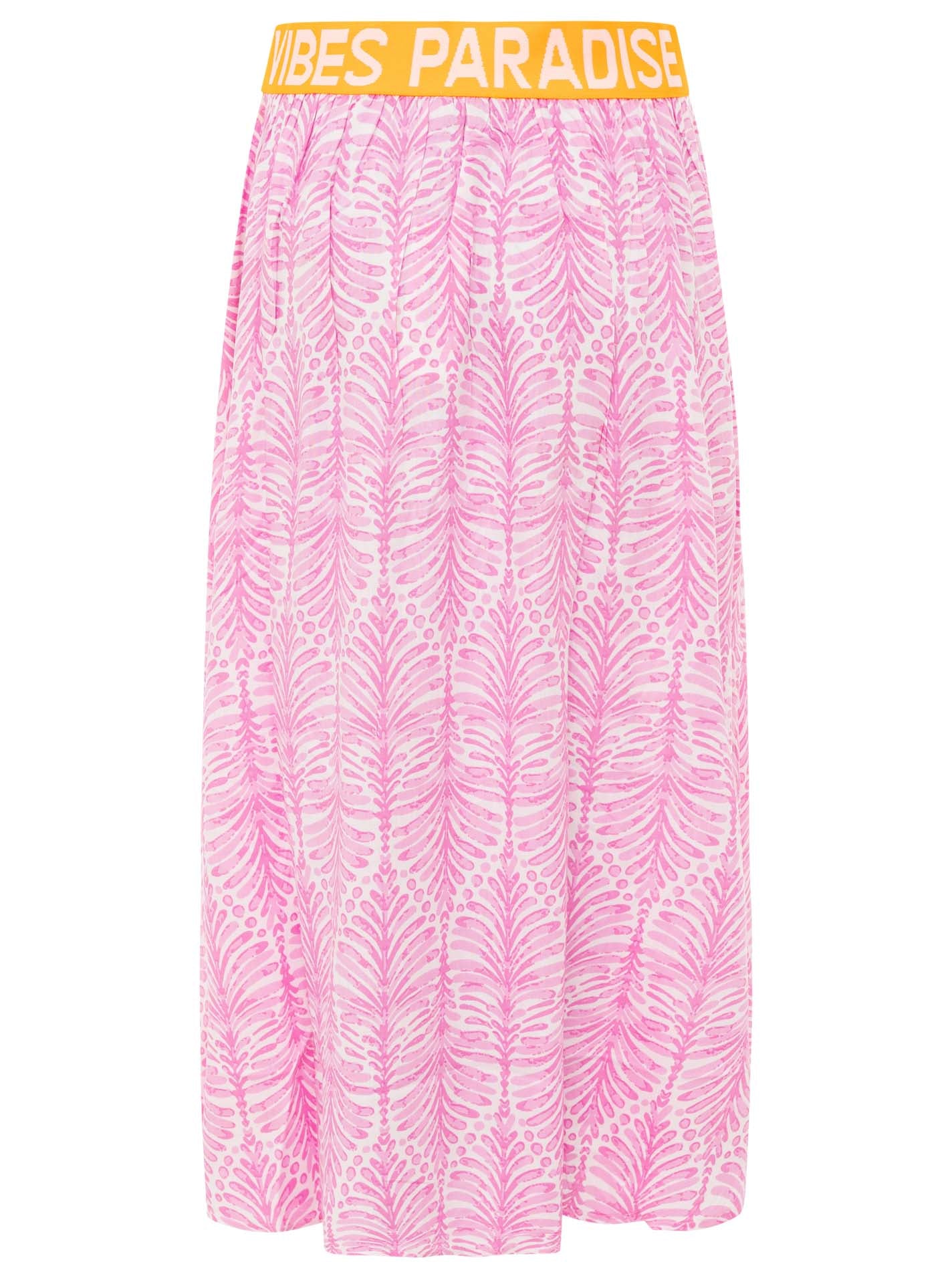 💕 Zwillingsherz Rock "Jungle Leaves" Pink